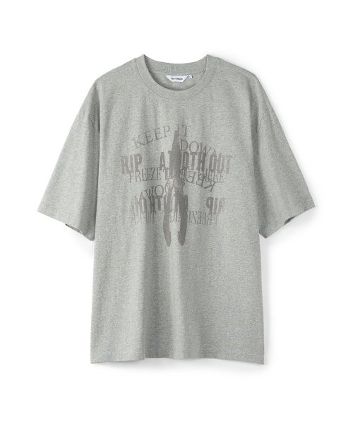 PARTIMENTO(パルティメント)の「フライヤーティーメランジグレー(Tシャツ/カットソー・メンズ・その他・MEDIUM/LARGE)」の1枚目の写真