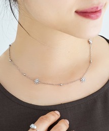 mil（ミル）の「フラワーステンレスネックレス【587285】（ネックレス）」