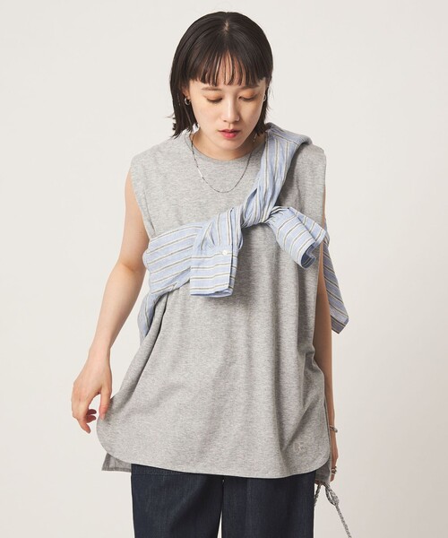 Russell Athletic(ラッセルアスレティック)の「【別注】<RUSSELL ATHLETIC>SHELTECH Tシャツ(Tシャツ/カットソー・レディース・ブラック/オフホワイト/グレー系・FREE)」の1枚目の写真