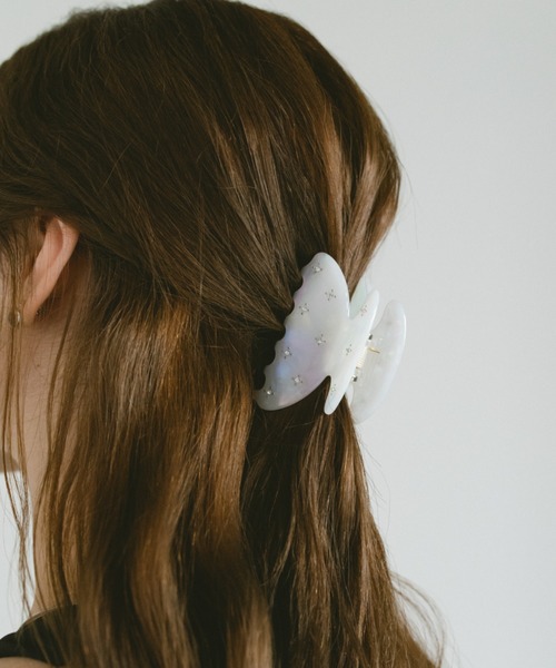 VANNIE U(ヴァニーユー)の「ホログラムストーンミニバレッタ(バレッタ/ヘアクリップ・レディース・ホワイト/ライトブルー/その他・FREE)」の7枚目の写真