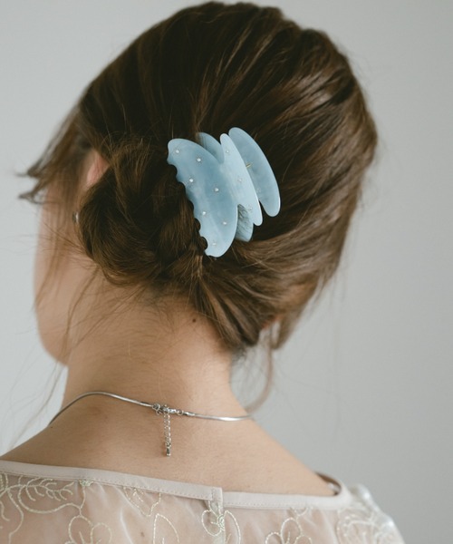 VANNIE U(ヴァニーユー)の「ホログラムストーンミニバレッタ(バレッタ/ヘアクリップ・レディース・ホワイト/ライトブルー/その他・FREE)」の18枚目の写真