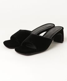 anuke（アンヌーク）の「Squaretoe Velour Mule 62611027（その他シューズ）」