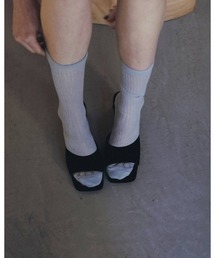 anuke（アンヌーク）の「Squaretoe Velour Mule 62611027（その他シューズ）」