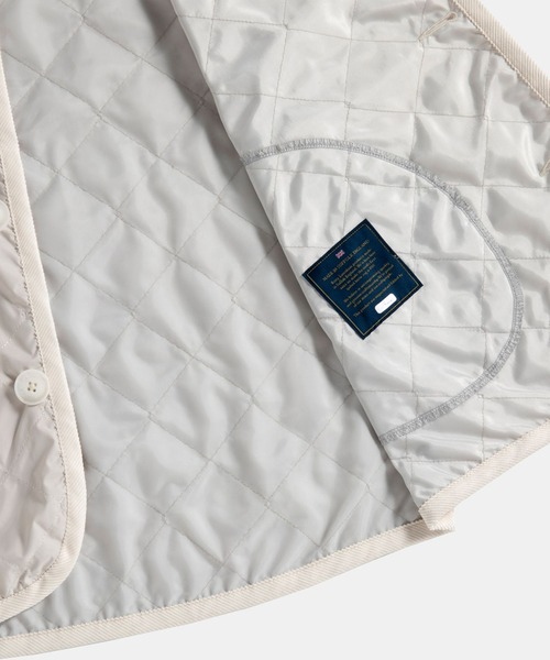 LAVENHAM(ラベンハム)の「Unwadded Barton Womens / アンワディッド バートン ウィメンズ(ベスト・レディース・オフホワイト・14/12/10/8/6)」の2枚目の写真