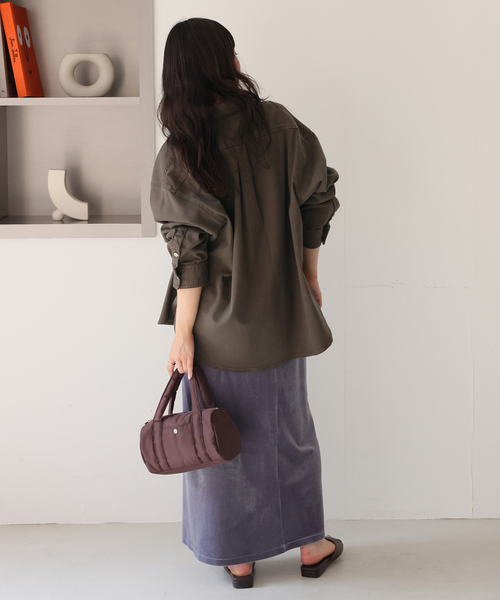 Healthy denim（ヘルシーデニム）の「《追加》HEALTHY DENIM/ヘルシーデニム SLOBE別注 petit Almond（シャツ/ブラウス・レディース・ブルー/カーキ・FREE）」の17枚目の写真