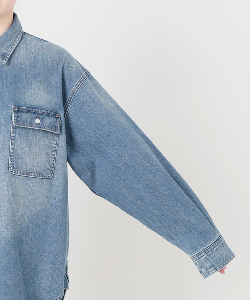 Healthy denim（ヘルシーデニム）の「《追加》HEALTHY DENIM/ヘルシーデニム SLOBE別注 petit Almond（シャツ/ブラウス・レディース・ブルー/カーキ・FREE）」の9枚目の写真