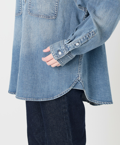 Healthy denim（ヘルシーデニム）の「《追加》HEALTHY DENIM/ヘルシーデニム SLOBE別注 petit Almond（シャツ/ブラウス・レディース・ブルー/カーキ・FREE）」の10枚目の写真