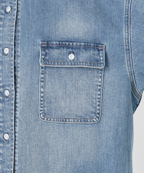 Healthy denim（ヘルシーデニム）の「《追加》HEALTHY DENIM/ヘルシーデニム SLOBE別注 petit Almond（シャツ/ブラウス・レディース・ブルー/カーキ・FREE）」の11枚目の写真