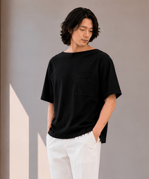 メンズエアロクールドロップショルダーキャプスリーブ半袖TシャツCXS26MKRT605 BLA