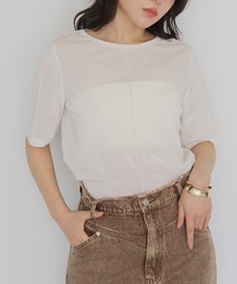 cheriella（シェリエラ）の「【cheriella】シアーベロアトップス SHEER VELOUR TOPS（Tシャツ/カットソー）」