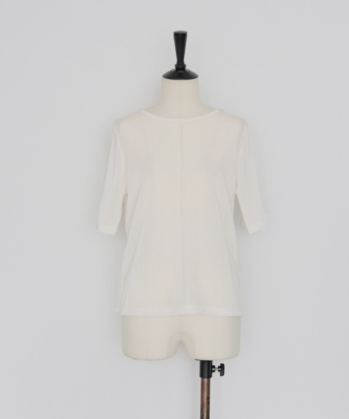 cheriella（シェリエラ）の「【cheriella】シアーベロアトップス SHEER VELOUR TOPS（Tシャツ/カットソー・レディース・オフホワイト/グレー/ブラック/ブラウン・FREE）」の14枚目の写真