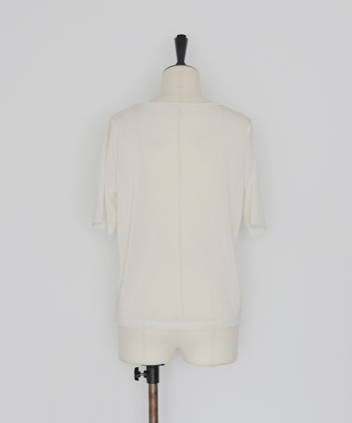 cheriella（シェリエラ）の「【cheriella】シアーベロアトップス SHEER VELOUR TOPS（Tシャツ/カットソー・レディース・オフホワイト/グレー/ブラック/ブラウン・FREE）」の11枚目の写真