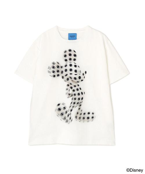 TRIPPY ART(トリッピーアート)の「TRIPPY ART(トリッピーアート) DOT MICKEY 3D TEE / ドットミッキー3D Tシャツ(Tシャツ/カットソー・メンズ・ホワイト・S/M/L)」の11枚目の写真