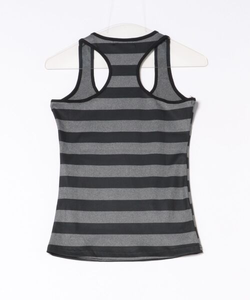 MEMECLE(メメクル)の「【 MEMECLE / メメクル 】ボーダー スリムフィットタンク(タンクトップ・レディース・グレー・SMALL/MEDIUM)」の3枚目の写真