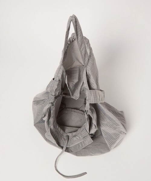 PACKING(パッキング)の「【別注】<PACKING>GLR リップストップ トートバッグ(ショルダーバッグ・メンズ・ダークブラウン/マスタード/ライトグレー・FREE)」の10枚目の写真
