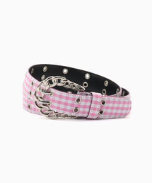 AFB（エーエフビー）の「AFB / エーエフビー CHAIN BUCKLE CHECK BELT（ベルト）」