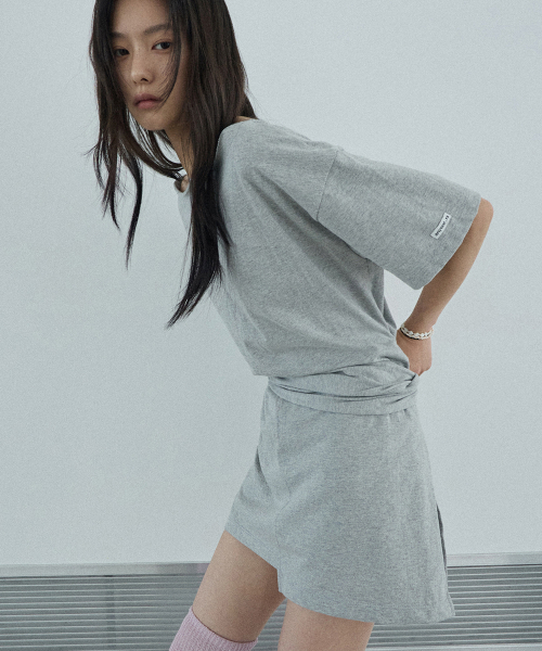 RENSE(レンセ)の「Off-Shoulder Wrap Tie Tee Melange Gray(Tシャツ/カットソー・レディース・その他・OS)」の2枚目の写真