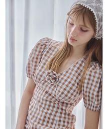 Rose gingham dress / ローズギンガムワンピース