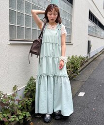 w closet | 2WAYフリルドロストティアードワンピース(ワンピース)