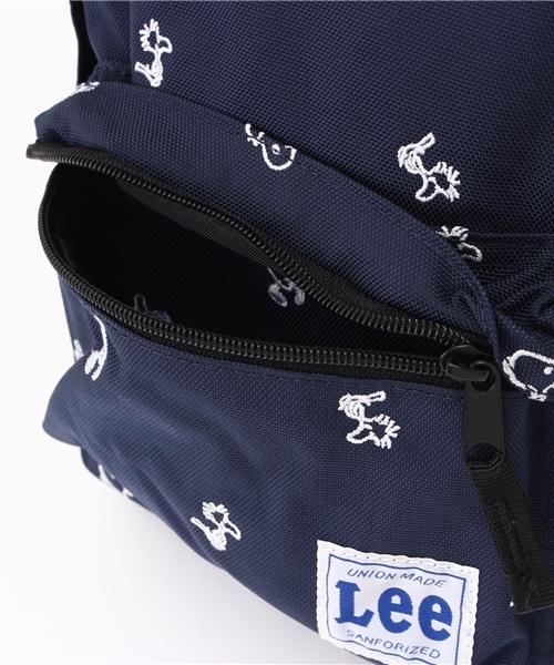 Lee（リー）の「【Lee×SNOOPY】コラボ総柄刺繍デイパック（バックパック/リュック・キッズ・ネイビー・FREE）」の9枚目の写真