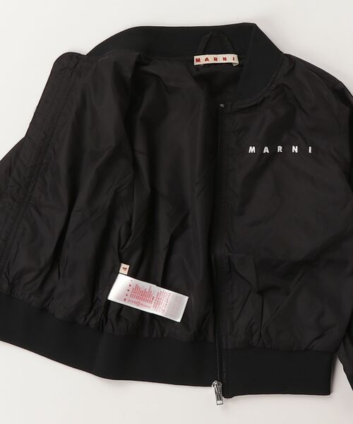 MARNI(マルニ)の「MARNI(マルニ)Kids & Junior ワンポイントブランドロゴジップアップブルゾンジャケット(ブルゾン・キッズ・ブラック/ダークグリーン・4Y/6Y/8Y/10Y)」の10枚目の写真