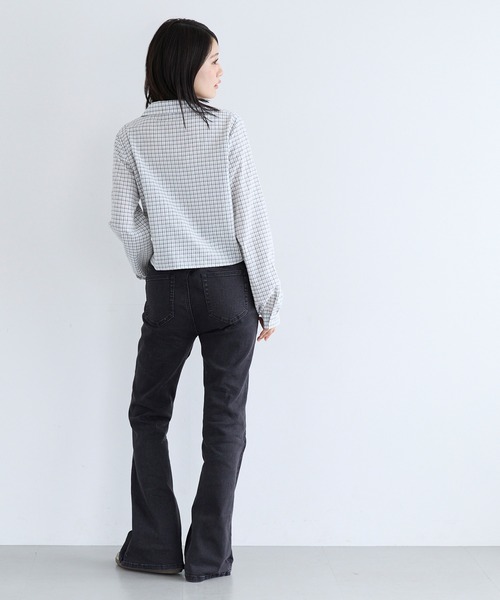 coca(coca)(コカ)の「ユース シャーリングシャツ(シャツ/ブラウス・レディース・ホワイト/ブラック・M/S/L)」の5枚目の写真