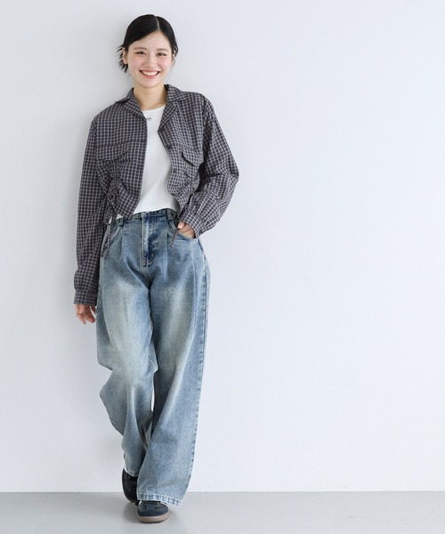 coca(coca)(コカ)の「ユース シャーリングシャツ(シャツ/ブラウス・レディース・ホワイト/ブラック・M/S/L)」の8枚目の写真
