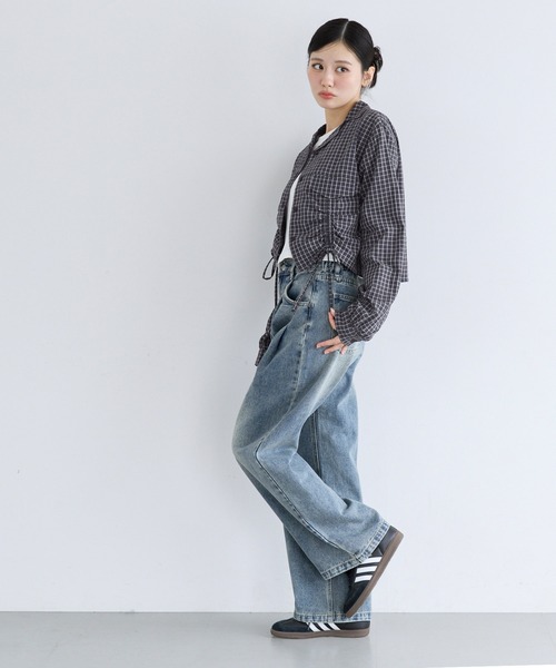 coca(coca)(コカ)の「ユース シャーリングシャツ(シャツ/ブラウス・レディース・ホワイト/ブラック・M/S/L)」の10枚目の写真