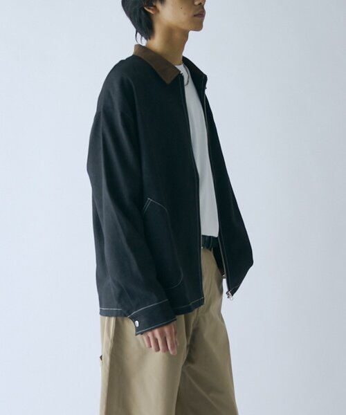 goocy（グーシー）の「デニムライクワークジャケット（ブルゾン・メンズ・ブラウン/ブラック/カーキ・MEDIUM/LARGE）」の7枚目の写真