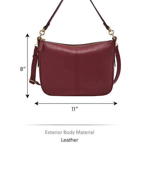 FOSSIL(フォッシル)の「フォッシル 斜めがけバッグ レディース レザー レッド ZB7716603(ショルダーバッグ・レディース・レッド・FREE)」の5枚目の写真