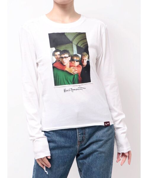 jouetie(ジュエティ)の「【KevinCummins×PosTokyo】シアーロングスリーブTシャツ(Tシャツ/カットソー・レディース・オフホワイト/ブラック・FREE)」の20枚目の写真