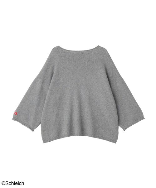Green Parks(グリーンパークス)の「シュライヒコラボスウェット風ニット(ニット/セーター・レディース・ボルドー/杢グレー/ブラック・FREE)」の17枚目の写真