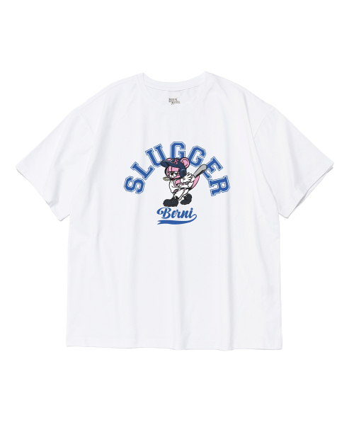BERNI(ベルニ)の「ベースボールプレイングベルニドライフィット半袖Tシャツ(ホワイト)(Tシャツ/カットソー・レディース・その他・MEDIUM/LARGE/X-LARGE/2XL)」の1枚目の写真