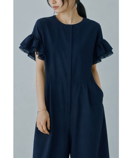 marjour(マージュール)の「FRILL SLEEVE JUMPSUIT(サロペット/オーバーオール・レディース・ブラック/ネイビー・M)」の17枚目の写真