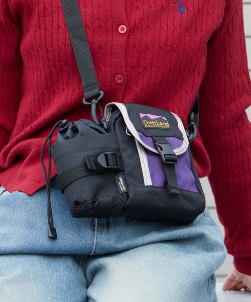 Overland(オーバーランド)の「BOTTLE SHOULDER BAG(ショルダーバッグ・メンズ・ブラック/パープル系その他/グレー系その他・FREE)」の3枚目の写真