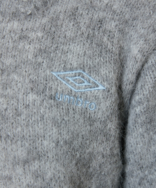 UMBRO(アンブロ)の「UMBRO × PUBLUX/アンブロ 別注 ワンポイント 刺繍 シャギー ニットポロ 限定展開(ニット/セーター・レディース・ブルーグリーン/グレー/ラベンダー・フリ-)」の18枚目の写真