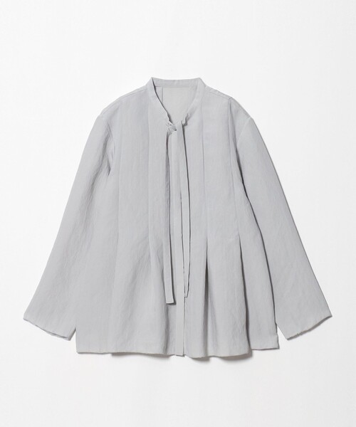 BEAUTY&YOUTH UNITED ARROWS(ビューティーアンドユースユナイテッドアローズ)の「レーヨンポリエステル タイ タックシャツ(シャツ/ブラウス・レディース・ライトグレー/オフホワイト/ブラック・FREE)」の10枚目の写真