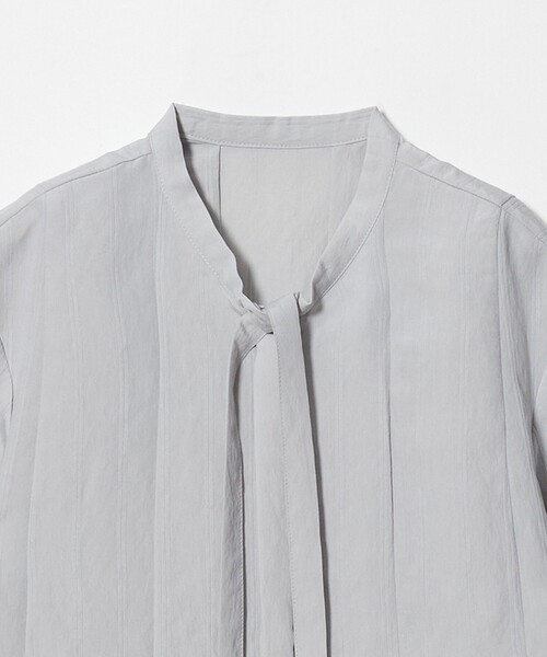 BEAUTY&YOUTH UNITED ARROWS(ビューティーアンドユースユナイテッドアローズ)の「レーヨンポリエステル タイ タックシャツ(シャツ/ブラウス・レディース・ライトグレー/オフホワイト/ブラック・FREE)」の12枚目の写真