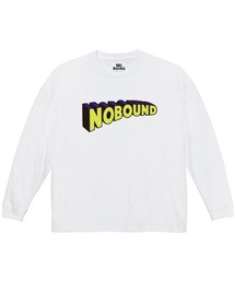 NOBOUND(ノーバウンド) 長袖Tシャツ 3Dロゴ プリント ボックスシルエット トップス カットソー メンズ ユニセックス ストリート