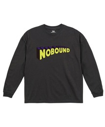 NOBOUND(ノーバウンド) 長袖Tシャツ 3Dロゴ プリント ボックスシルエット トップス カットソー メンズ ユニセックス ストリート
