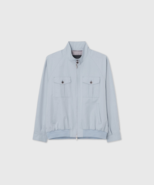 LOOKAST(ルックキャスト)の「コットンユーティリティボンバージャケット_ライトブルー / COTTON UTILITY BOMBER JACKET_LIGHT BLUE(ブルゾン・レディース・スカイブルー・ONE)」の3枚目の写真