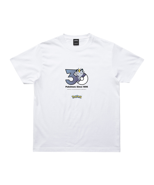 ZOZOSPOT(ゾゾスポット)の「Pokemon 30th Anniversary 1025 T-shirt 「ニャース(アローラのすがた)」(Tシャツ/カットソー・レディース・ホワイト・SMALL/MEDIUM/LARGE/X-LARGE/140cm/150cm/160cm/XX-LARGE/XXX-LARGE/100cm/110cm/120cm/130cm)」の1枚目の写真