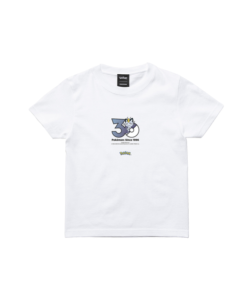 ZOZOSPOT(ゾゾスポット)の「Pokemon 30th Anniversary 1025 T-shirt 「ニャース(アローラのすがた)」(Tシャツ/カットソー・レディース・ホワイト・SMALL/MEDIUM/LARGE/X-LARGE/140cm/150cm/160cm/XX-LARGE/XXX-LARGE/100cm/110cm/120cm/130cm)」の2枚目の写真