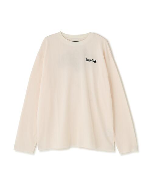 SUPPLIER(サプライヤー)の「SUPPLIER/サプライヤー/Multiple Cross Thermal Long Sleeve Tee(Tシャツ/カットソー・メンズ・ブラック/ホワイト系2・M/L/XL)」の2枚目の写真