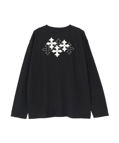 SUPPLIER(サプライヤー)の「SUPPLIER/サプライヤー/Multiple Cross Thermal Long Sleeve Tee(Tシャツ/カットソー・メンズ・ブラック/ホワイト系2・M/L/XL)」の3枚目の写真