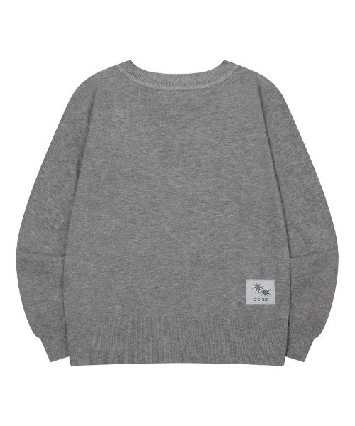 COIRIS(コイリス)の「◇COIRIS◇ブランド直輸入正規品/ルエノ ラウンドネック ボタンカーディガン RUENO R-NECK BUTTON CARDIGAN(カーディガン/ボレロ・レディース・グレー/ブラック・FREE)」の9枚目の写真