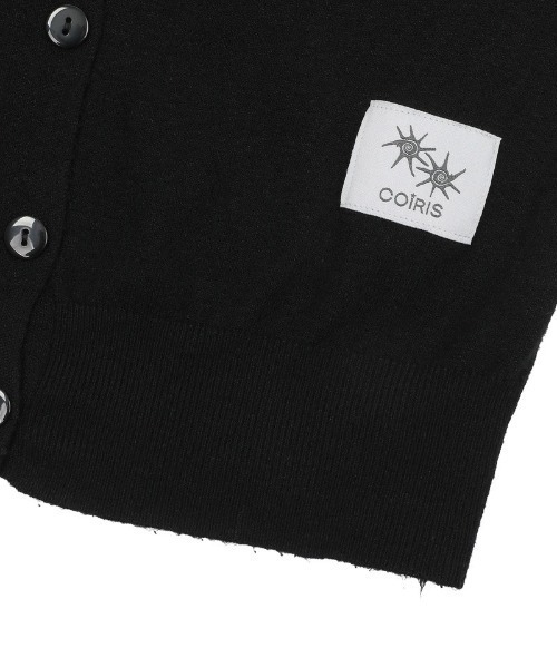COIRIS(コイリス)の「◇COIRIS◇ブランド直輸入正規品/ルエノ ラウンドネック ボタンカーディガン RUENO R-NECK BUTTON CARDIGAN(カーディガン/ボレロ・レディース・グレー/ブラック・FREE)」の11枚目の写真