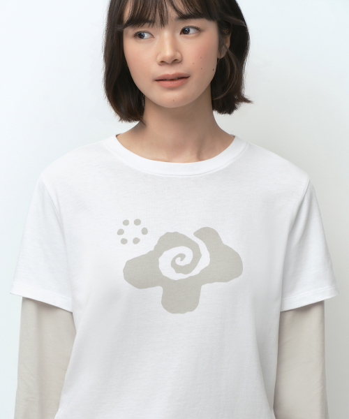 MUSINSA STANDARD WOMAN（ムシンサスタンダードウーマン）の「[オヘシオコラボ] レイヤード長袖Tシャツ [ホワイト]（Tシャツ/カットソー・レディース・その他・SMALL/MEDIUM/LARGE）」の5枚目の写真