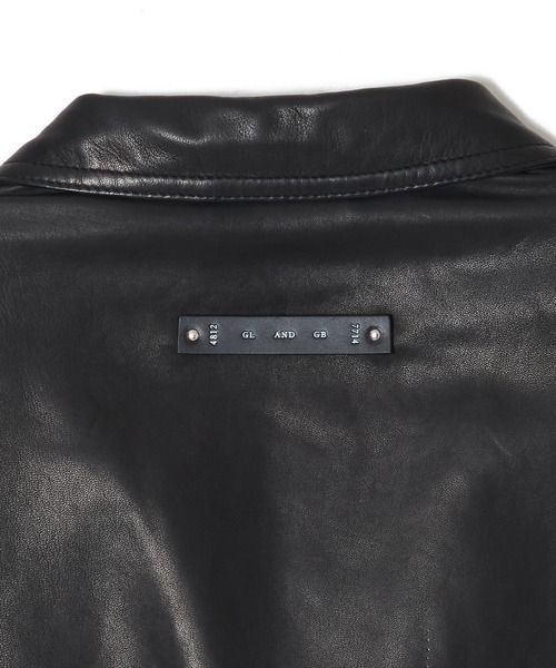 CRIMIE(クライミー)の「4-BUTTON TAILORED SHEEP LEATHER SUIT JACKET WITH 3-BUTTON LOOK(テーラードジャケット・メンズ・ブラック・XXL/XL/L/M/S)」の7枚目の写真