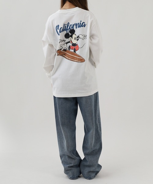 Disney(ディズニー)の「ミッキーマウス サーフ/プリントロンTEE(Tシャツ/カットソー・メンズ・ホワイト系1/ホワイト系2・M)」の8枚目の写真